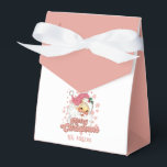 Merry Christmas Retro Typography Santa Pink Hat Favour Box<br><div class="desc">Merry Christmas pink retro typography with a santa claus with a pink hat.</div>