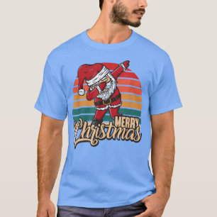 Merry Christmas Retro Vintage Dabbing Santa PJs  T-Shirt