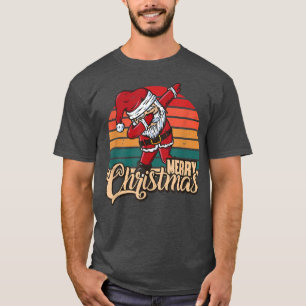Merry Christmas Retro Vintage Dabbing Santa PJs  T-Shirt