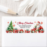 Merry Christmas Return Address Label<br><div class="desc">Personalised Merry Christmas Return Address Label 
Collection: 
https://www.zazzle.com/collections/love_christmas_collection-119212194434211063</div>