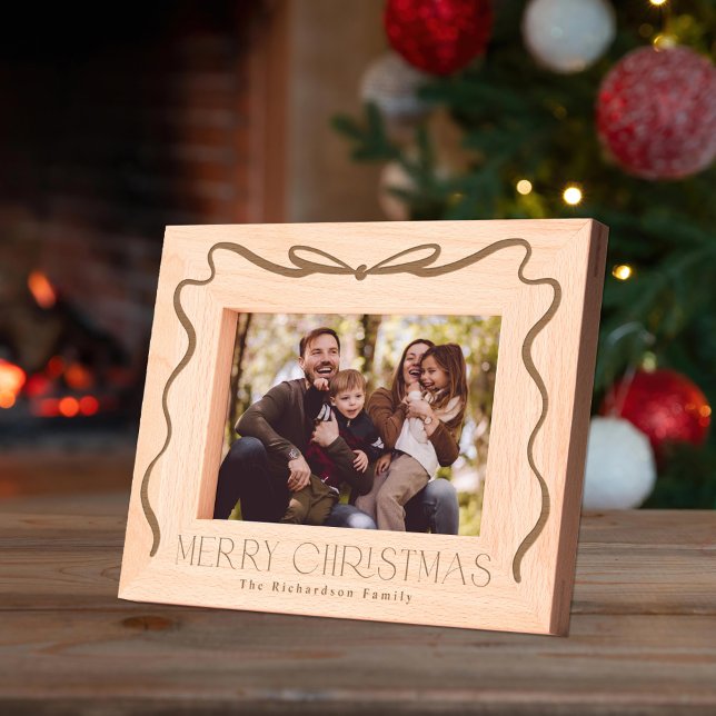 Merry Christmas Ribbon Holiday Etched Frames (Creator Uploaded)