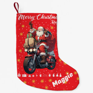 Merry Christmas Ride Small Christmas Stocking