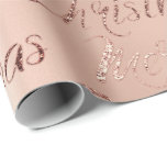 Merry Christmas Rose Gold Glitter Script Elegant Wrapping Paper<br><div class="desc">Unwrapping the Mysteries: FlorenceK's Glittery Gala of Gift Wrap Magic! Well, well, well! If it isn’t the season to be jolly, our dear FlorenceK from Zazzle seems to have taken that memo quite seriously. Here I was, thinking I'd seen all the festive fineries the world had to offer, when suddenly,...</div>