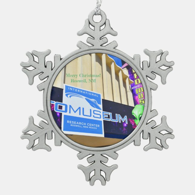 Merry Christmas! Roswell NM ornament (Front)