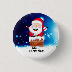 Merry Christmas Round Button