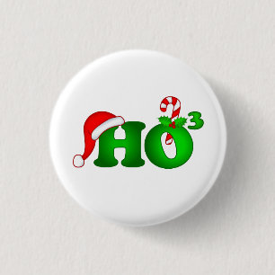 Merry Christmas Round Button