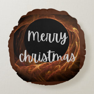 merry christmas round cushion