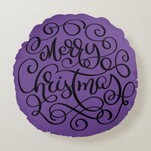 MERRY CHRISTMAS ROUND CUSHION