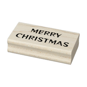 MERRY CHRISTMAS Rubber Stamp