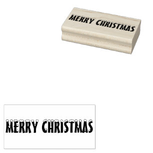Merry Christmas Rubber Stamp