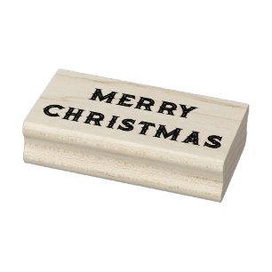 MERRY CHRISTMAS Rubber Stamp