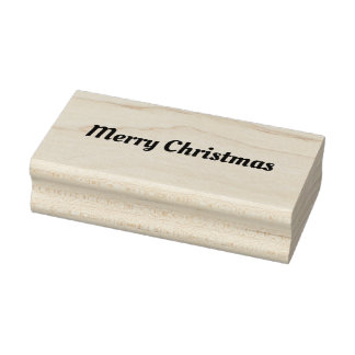 Merry Christmas Rubber Stamp
