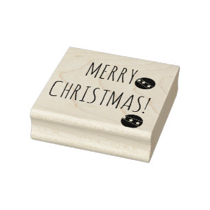 Merry Christmas Rubber Stamp