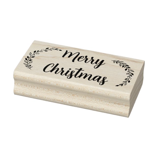 Merry Christmas Rubber Stamp (Stamp)