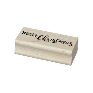 Merry Christmas Rubber Stamp