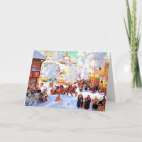 Merry Christmas. Russian Art Christmas Cards