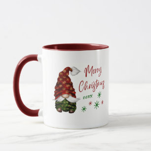 Merry Christmas Rustic Country Gnome Fun Holiday Mug