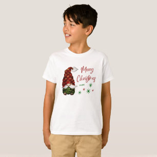 Merry Christmas Rustic Country Gnome Fun Holiday T-Shirt