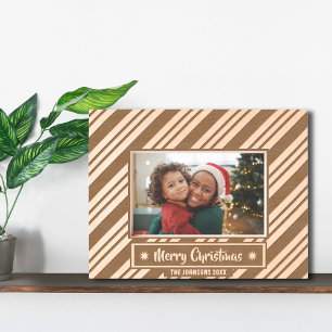 Merry Christmas rustic hoilday photo wooden etched Frames