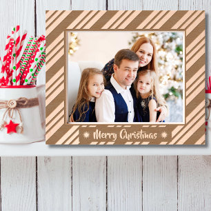 Merry Christmas rustic hoilday photo wooden etched Frames