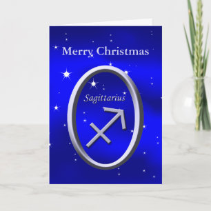 Merry Christmas Sagittarius Greeting Card