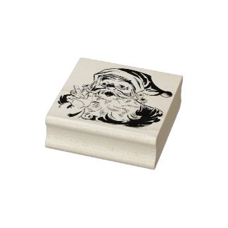Merry Christmas Santa #336 Rubber Stamp