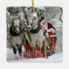 Merry Christmas Santa and Horses