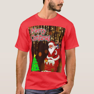 Merry Christmas Santa and Tree T-Shirt
