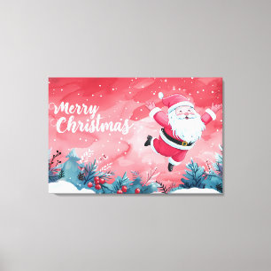 Merry Christmas Santa Art Print