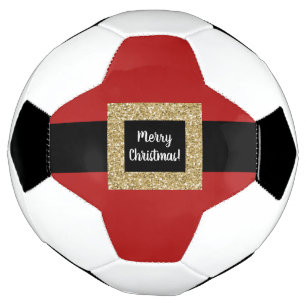Merry Christmas Santa Belt Football