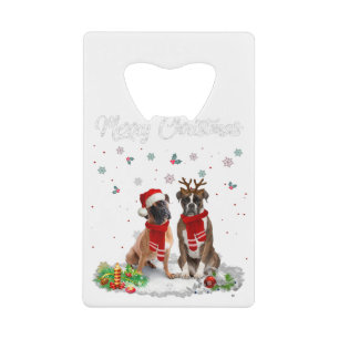 Merry Christmas Santa Boxer Dog Gift Xmas