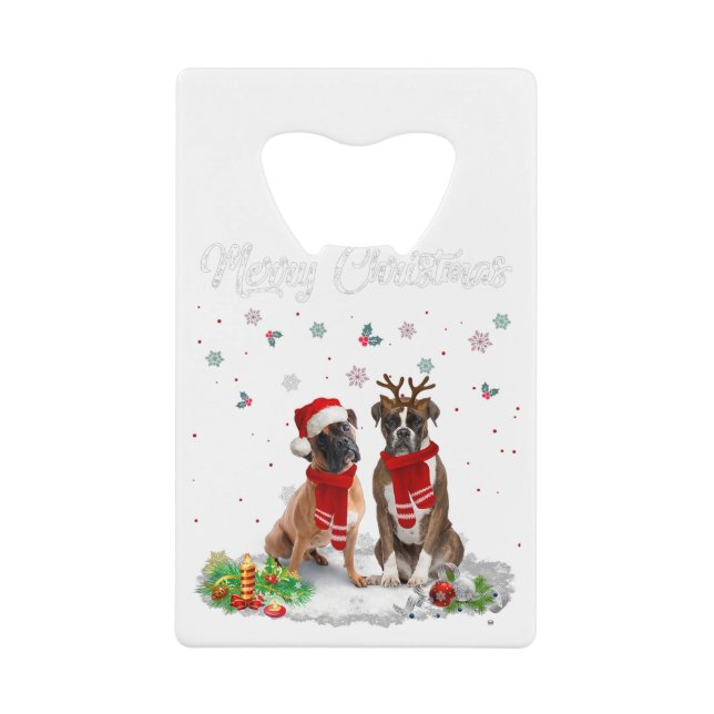 Merry Christmas Santa Boxer Dog Gift Xmas (Front)