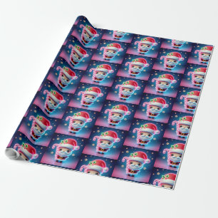 Merry Christmas Santa Candy Wrapping Paper