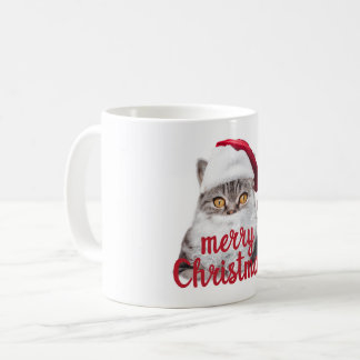 merry christmas santa cat mug