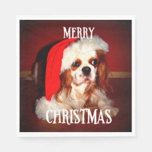 merry christmas santa cav napkin