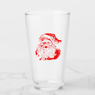 Merry Christmas - Santa Clau Glass Tumblers