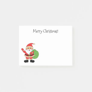 Merry Christmas Santa Claus 4 x 3 Post-it Notes