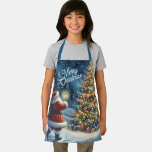 Merry Christmas Santa Claus All-Over Print Apron