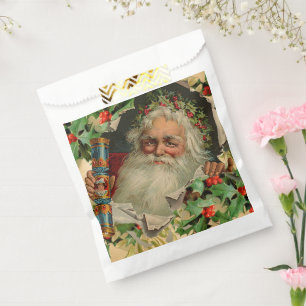 Merry Christmas Santa Claus Antique classic Favour Bags