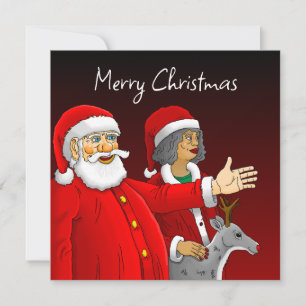 Merry Christmas Santa Claus Card