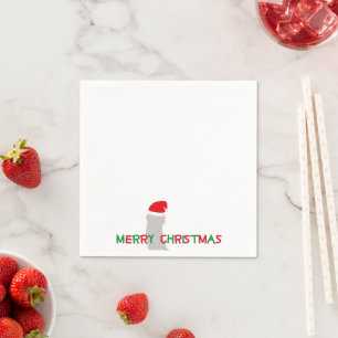 merry christmas, santa claus character napkin