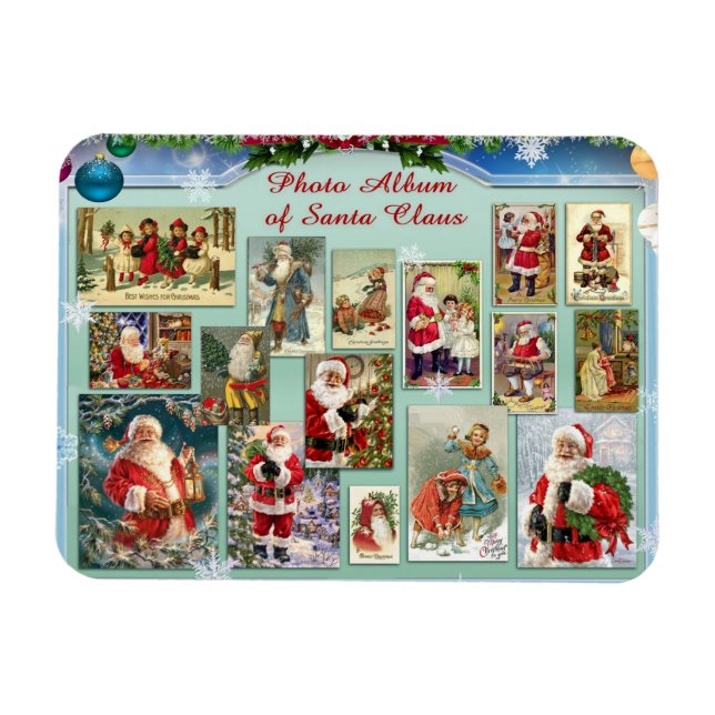 Merry Christmas Santa Claus Christmas  Magnet (Horizontal)