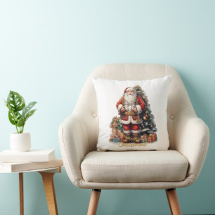 Merry Christmas Santa Claus Cushion