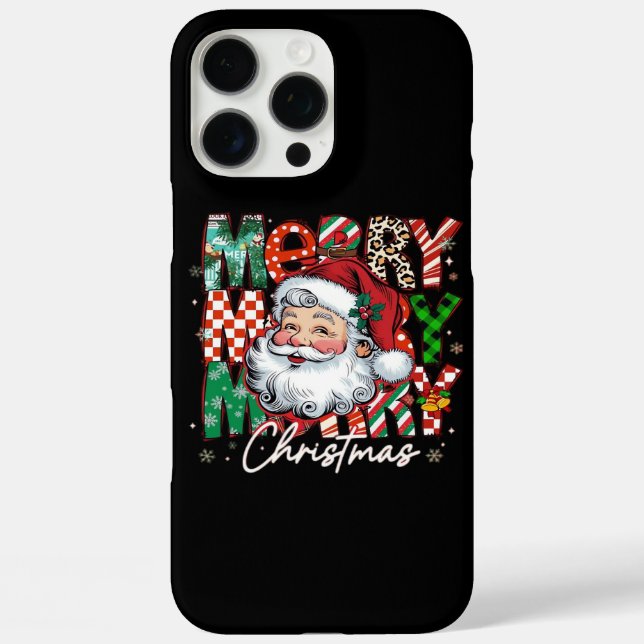 Merry Christmas Santa Claus Essential Case-Mate iPhone Case (Back)