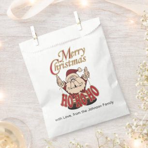 Merry Christmas Santa Claus Favour Bags