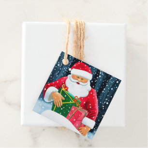 Merry Christmas - Santa Claus Favour Tags