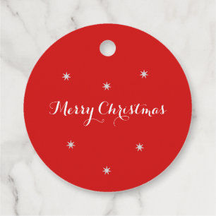 Merry Christmas Santa Claus Favour Tags