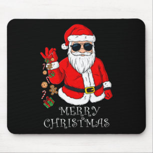 Merry Christmas Santa Claus Fun Family Pyjamas Xma Mouse Mat