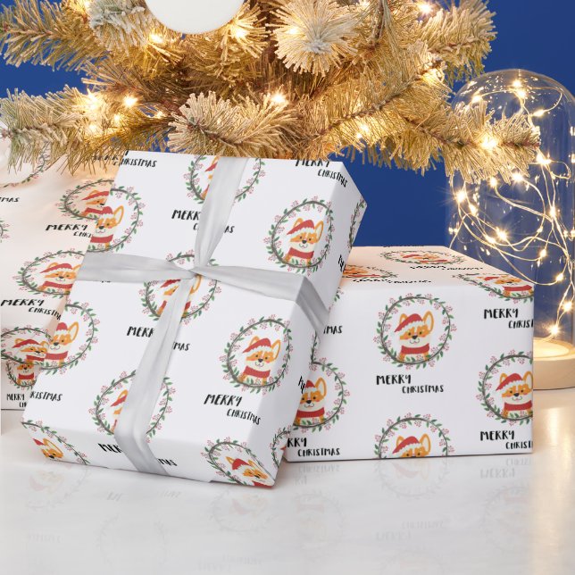 Merry Christmas Santa Claus Fun Humerous Wrapping Paper (Holidays)