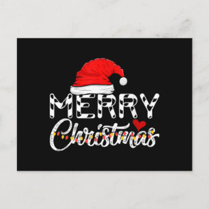 Merry Christmas Santa Claus Funny Family Holiday Postcard